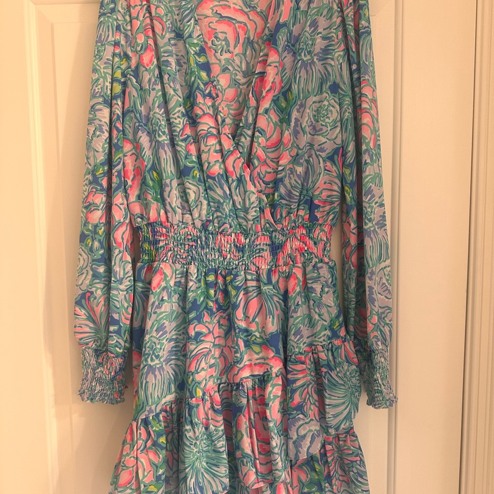 Lilly Pulitzer Christiana Smocked Dress - Picture 4 of 5